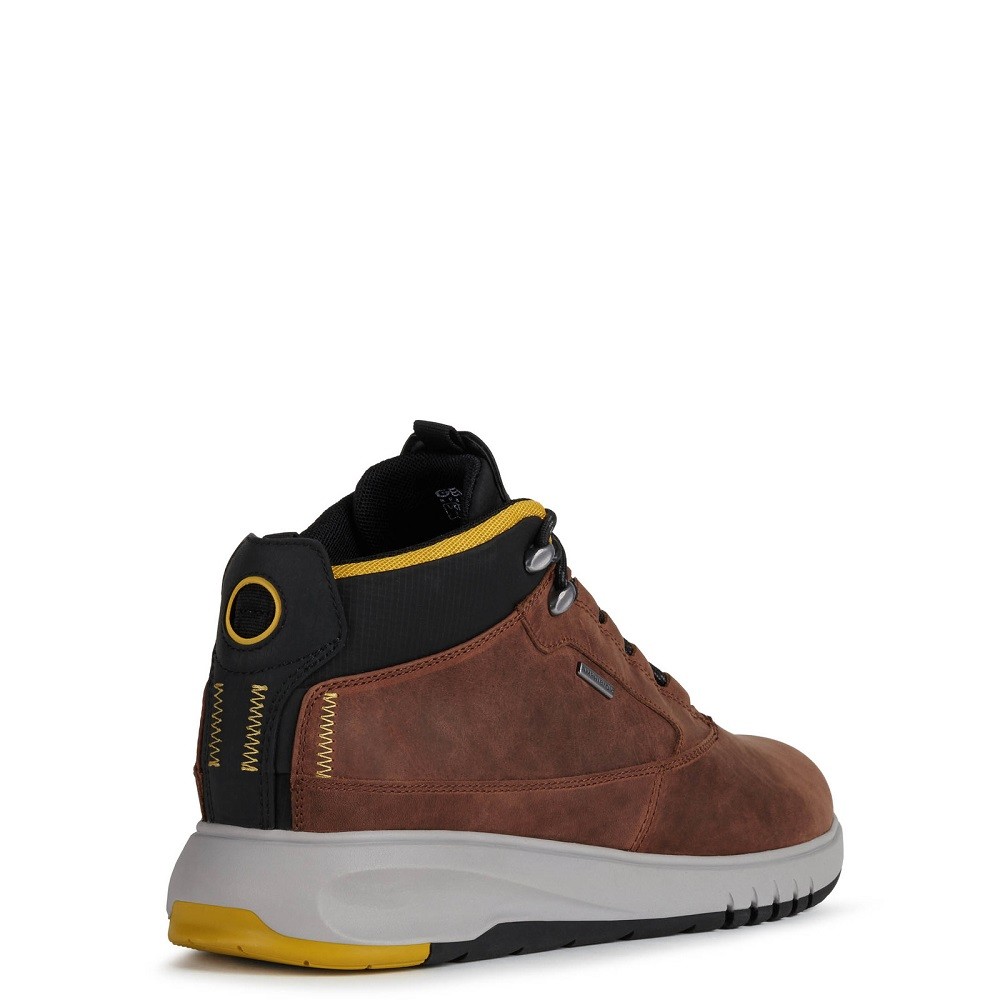 GEOX</br>Ανδρικά Μποτάκια Ταμπά Δέρμα Nubuck Waterproof AERANTIS 4X4 ABX A U04APA 00045 C0013 Geox