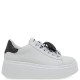 RENATO GARINI</br>Γυναικεία Sneakers Λευκό Μαύρο NEW 88-51 HEART Renato Garini RENATO GARINI</br>Γυναικεία Sneakers Λευκό Μαύρο NEW 88-51 HEART Renato Garini