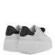 RENATO GARINI</br>Γυναικεία Sneakers Λευκό Μαύρο NEW 88-51 HEART Renato Garini RENATO GARINI</br>Γυναικεία Sneakers Λευκό Μαύρο NEW 88-51 HEART Renato Garini