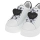 RENATO GARINI</br>Γυναικεία Sneakers Λευκό Μαύρο NEW 88-51 HEART Renato Garini RENATO GARINI</br>Γυναικεία Sneakers Λευκό Μαύρο NEW 88-51 HEART Renato Garini