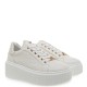 RENATO GARINI</br>Γυναικεία Sneakers Λευκό Στάμπα Πλατίνα Ματ NEW 2141-42EX118 Renato Garini RENATO GARINI</br>Γυναικεία Sneakers Λευκό Στάμπα Πλατίνα Ματ NEW 2141-42EX118 Renato Garini