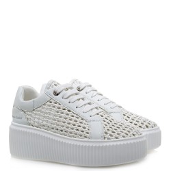 Γυναικεία Sneakers Λευκό Πλεκτό 2141-51EX07 Renato Garini