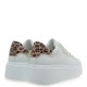 RENATO GARINI</br>Γυναικεία Sneakers Λευκό Λεοπάρ 88-51EX58 Renato Garini RENATO GARINI</br>Γυναικεία Sneakers Λευκό Λεοπάρ 88-51EX58 Renato Garini