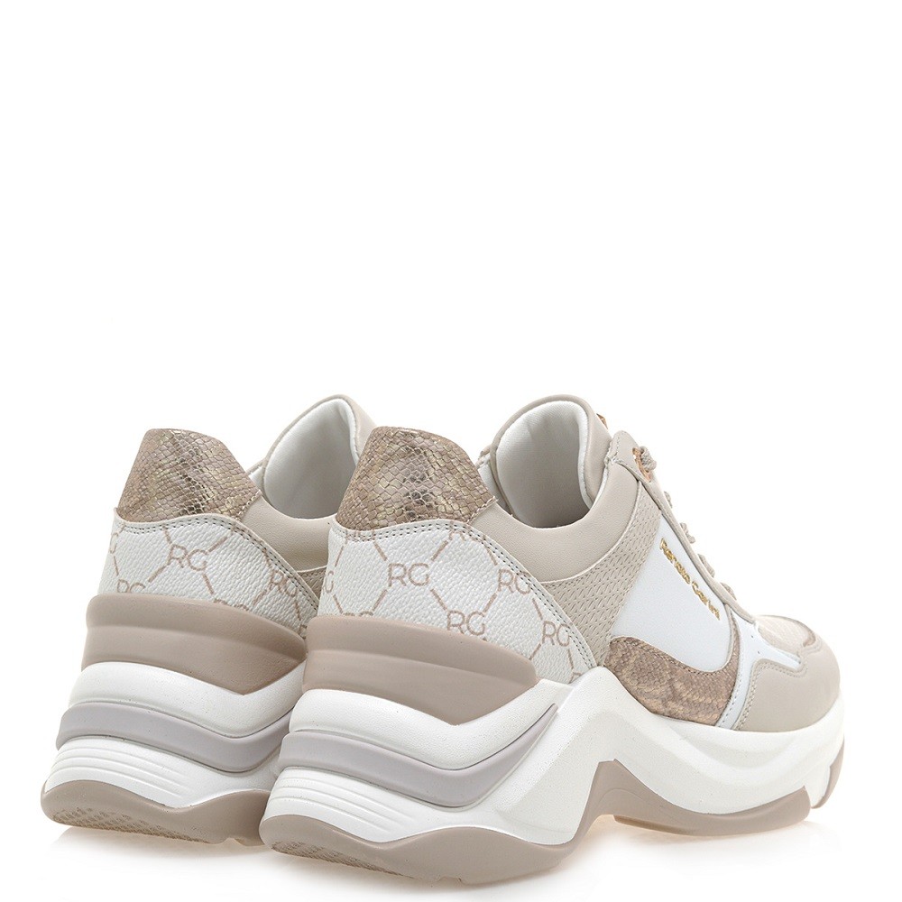 RENATO GARINI</br>Γυναικεία Sneakers Off White Πλατίνα Φίδι 106-51EX62 Renato Garini RENATO GARINI</br>Γυναικεία Sneakers Off White Πλατίνα Φίδι 106-51EX62 Renato Garini