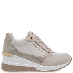 Γυναικεία Sneakers Μπεζ Πλατίνα Φίδι 34-51EX61 Renato Garini