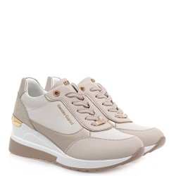 Γυναικεία Sneakers Μπεζ Πλατίνα Φίδι 34-51EX61 Renato Garini
