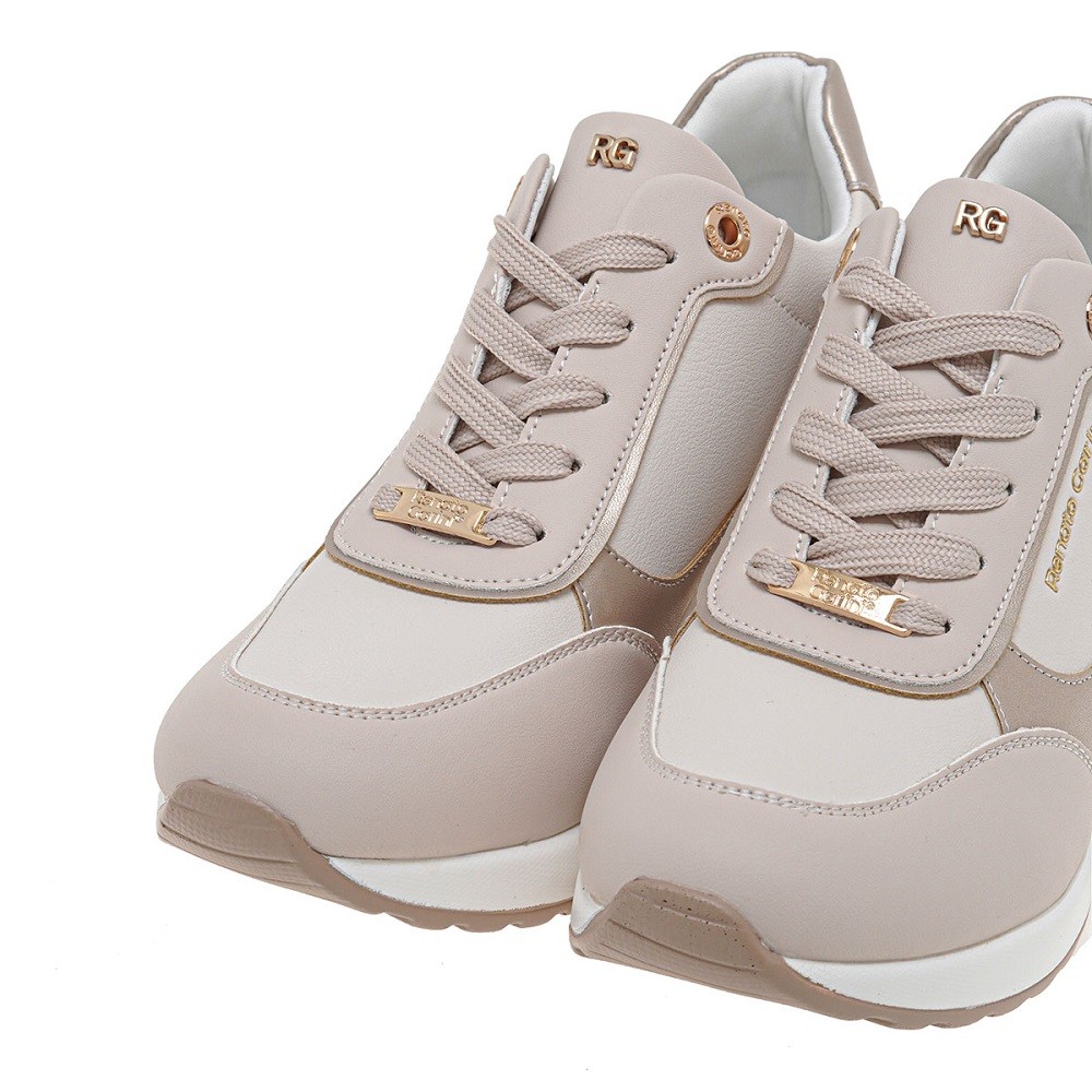 RENATO GARINI</br>Γυναικεία Sneakers Μπεζ Πλατίνα Φίδι 34-51EX61 Renato Garini RENATO GARINI</br>Γυναικεία Sneakers Μπεζ Πλατίνα Φίδι 34-51EX61 Renato Garini
