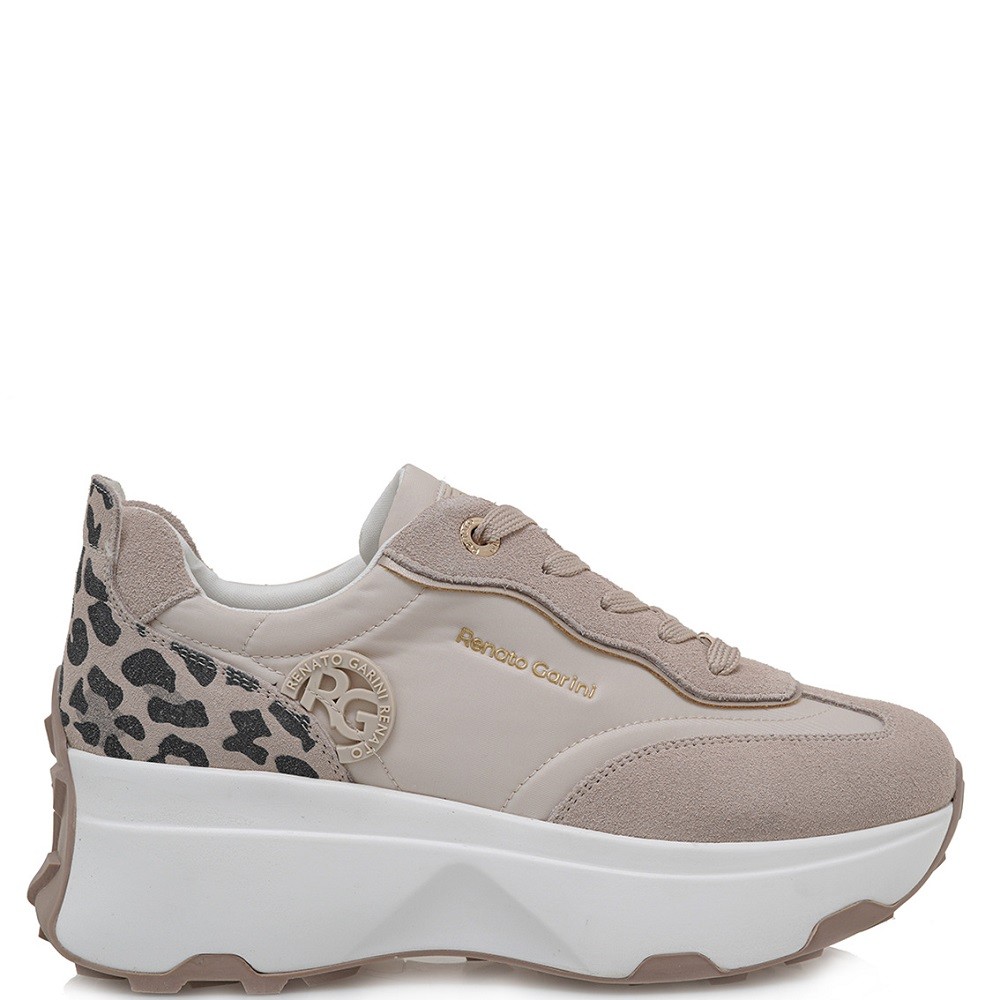 RENATO GARINI</br>Γυναικεία Sneakers Μπεζ Μαύρο Λεοπάρ 560-51EX34 Renato Garini RENATO GARINI</br>Γυναικεία Sneakers Μπεζ Μαύρο Λεοπάρ 560-51EX34 Renato Garini