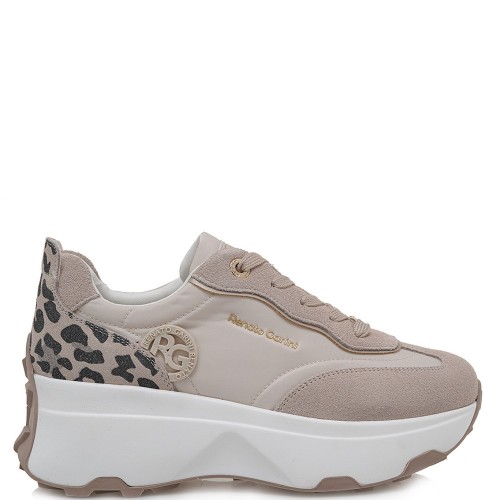 Γυναικεία Sneakers Μπεζ Μαύρο Λεοπάρ 560-51EX34 Renato Garini Γυναικεία Sneakers Μπεζ Μαύρο Λεοπάρ 560-51EX34 Renato Garini
