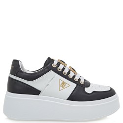 Γυναικεία Sneakers Λευκό Μαύρο 88-51EX55 Renato Garini