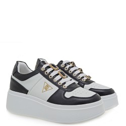 Γυναικεία Sneakers Λευκό Μαύρο 88-51EX55 Renato Garini