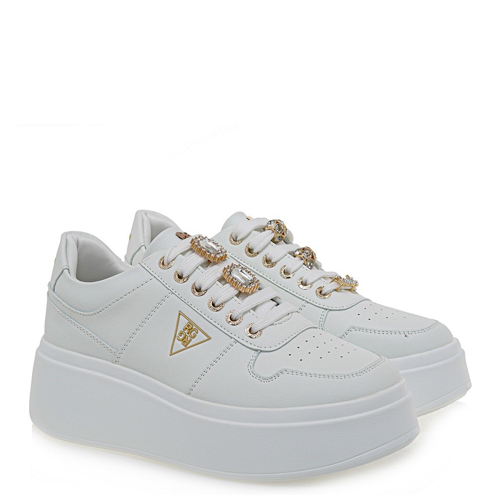 RENATO GARINI</br>Γυναικεία Sneakers Λευκό 88-51EX55 Renato Garini RENATO GARINI</br>Γυναικεία Sneakers Λευκό 88-51EX55 Renato Garini