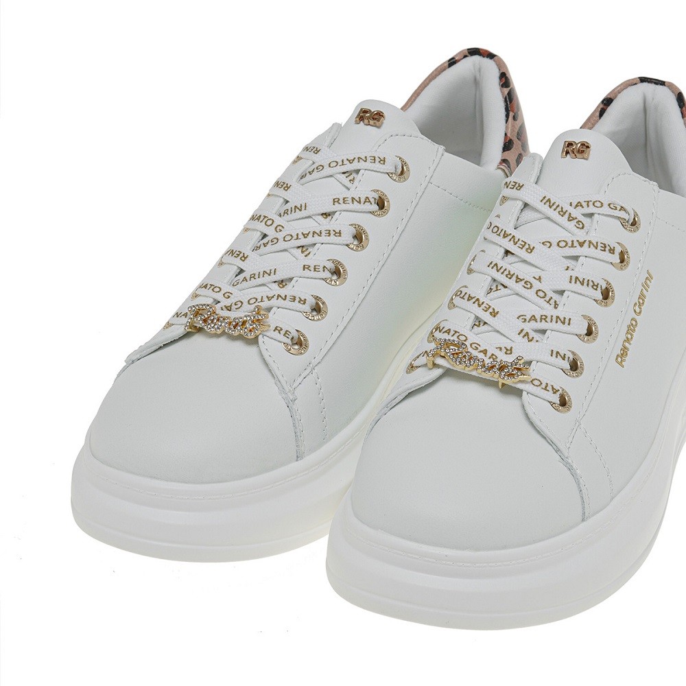 RENATO GARINI</br>Γυναικεία Sneakers Λευκό Λεοπάρ 2148-51EX73 Renato Garini RENATO GARINI</br>Γυναικεία Sneakers Λευκό Λεοπάρ 2148-51EX73 Renato Garini