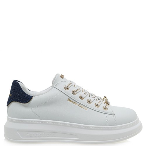 Γυναικεία Sneakers Λευκό Τζην Πλατίνα 2148-51EX73 Renato Garini Γυναικεία Sneakers Λευκό Τζην Πλατίνα 2148-51EX73 Renato Garini