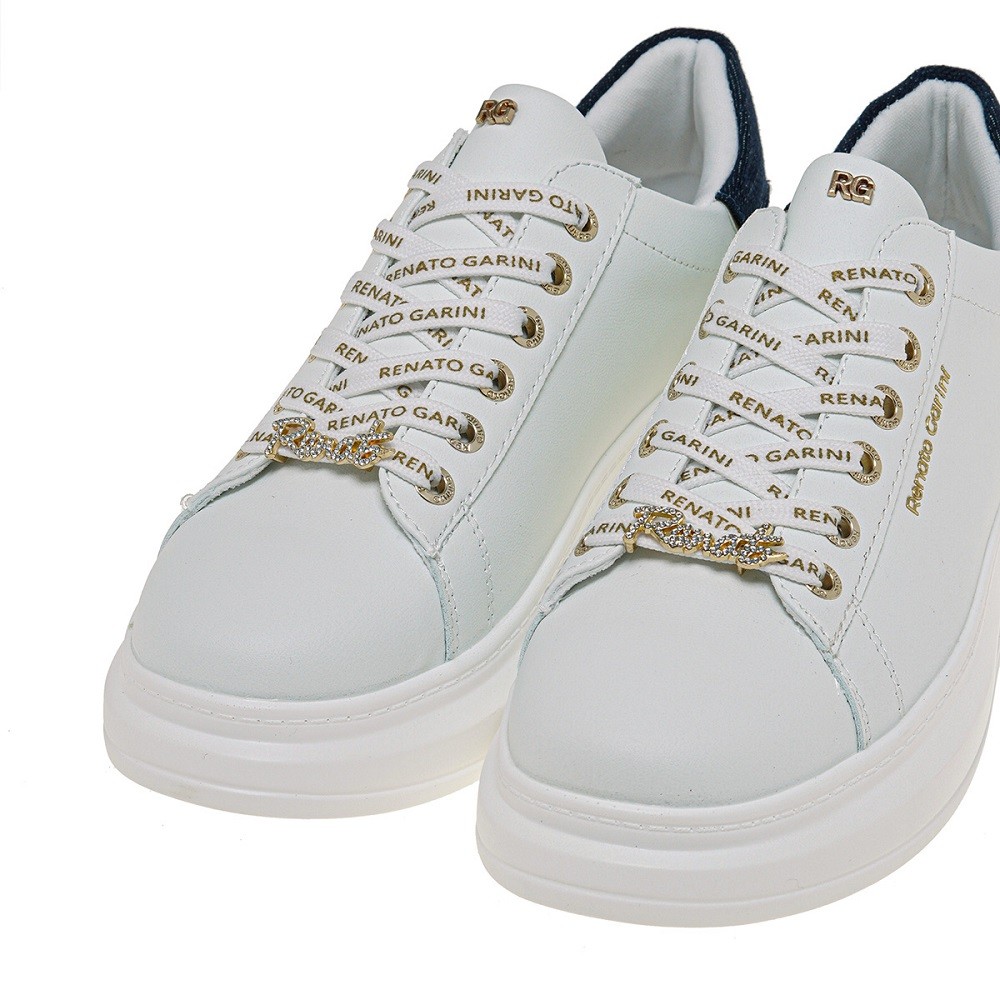 RENATO GARINI</br>Γυναικεία Sneakers Λευκό Τζην Πλατίνα 2148-51EX73 Renato Garini RENATO GARINI</br>Γυναικεία Sneakers Λευκό Τζην Πλατίνα 2148-51EX73 Renato Garini