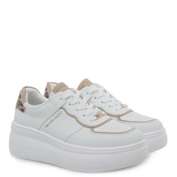 Γυναικεία Sneakers Λευκό Μπεζ Λεοπάρ 2151-51EX77 Renato Garini