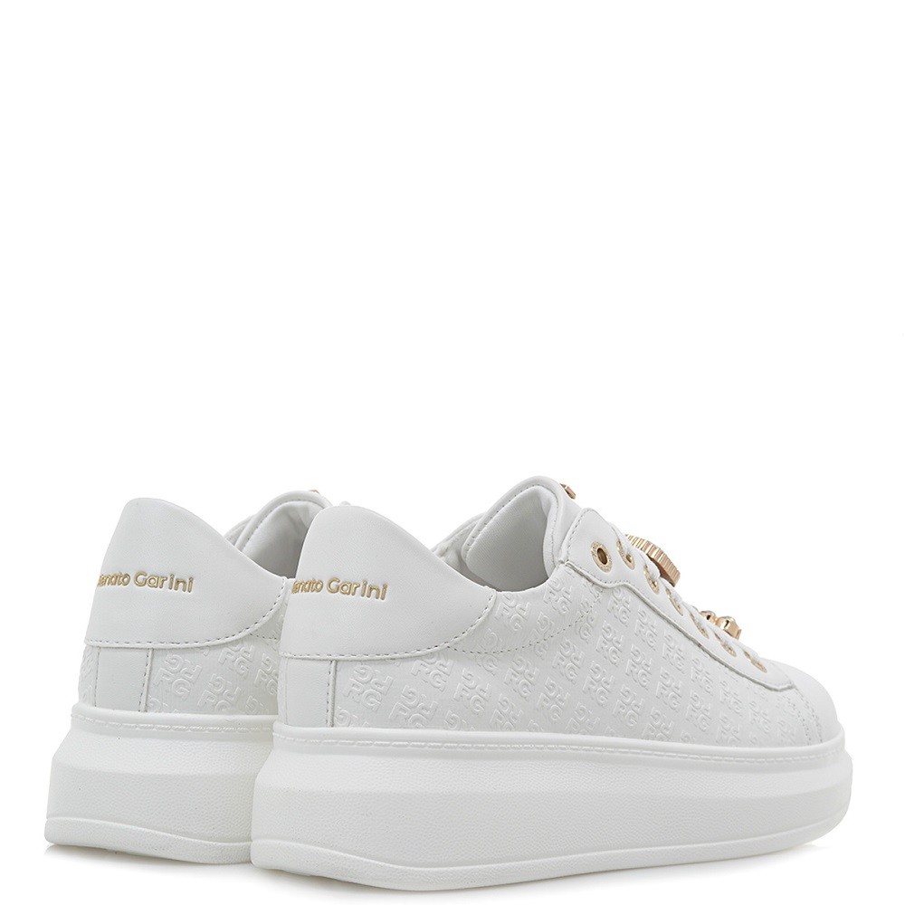RENATO GARINI</br>Γυναικεία Sneakers Λευκό Στάμπα Χρυσό 66-51EX02 Renato Garini RENATO GARINI</br>Γυναικεία Sneakers Λευκό Στάμπα Χρυσό 66-51EX02 Renato Garini