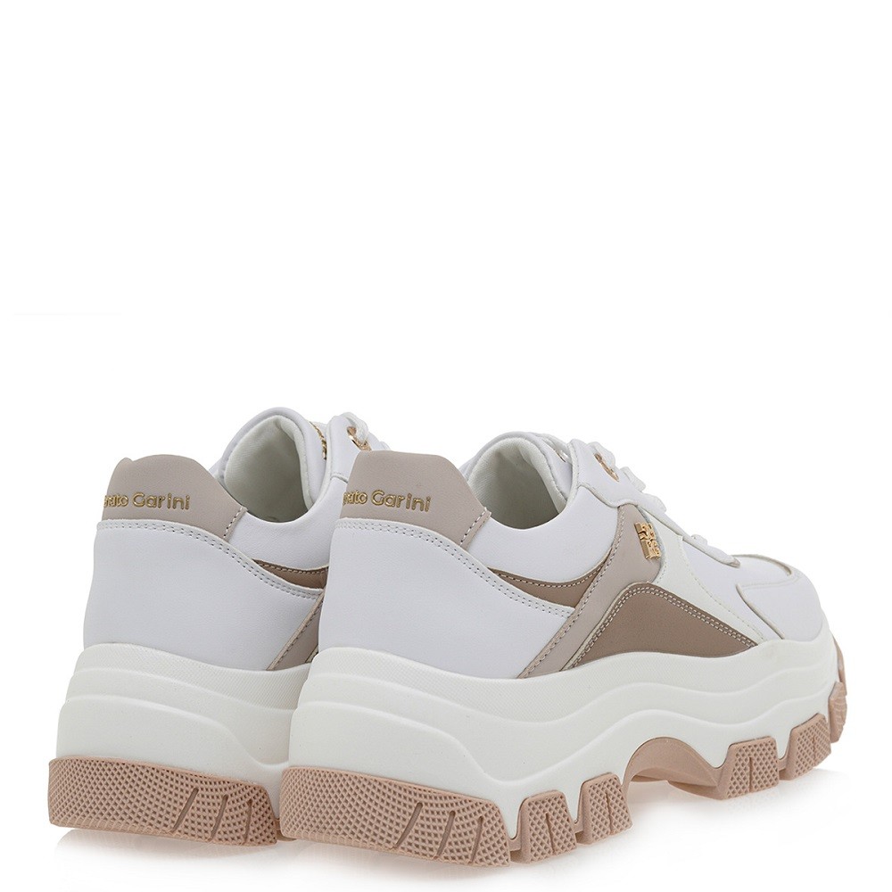 RENATO GARINI</br>Γυναικεία Sneakers Λευκό Καμηλό Πούρο 2147-51EX35 Renato Garini RENATO GARINI</br>Γυναικεία Sneakers Λευκό Καμηλό Πούρο 2147-51EX35 Renato Garini
