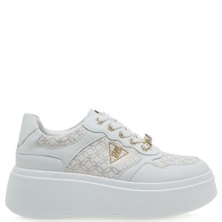 Γυναικεία Sneakers Λευκό Πλατίνα Στάμπα 88-51EX56 Renato Garini