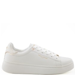 Γυναικεία Sneakers Λευκό Λευκό Πλατίνα Στάμπα NEW 21VW2016-3 Renato Garini