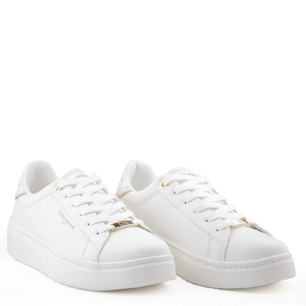 RENATO GARINI</br>Γυναικεία Sneakers Λευκό Λευκό Πλατίνα Στάμπα NEW 21VW2016-3 Renato Garini RENATO GARINI</br>Γυναικεία Sneakers Λευκό Λευκό Πλατίνα Στάμπα NEW 21VW2016-3 Renato Garini