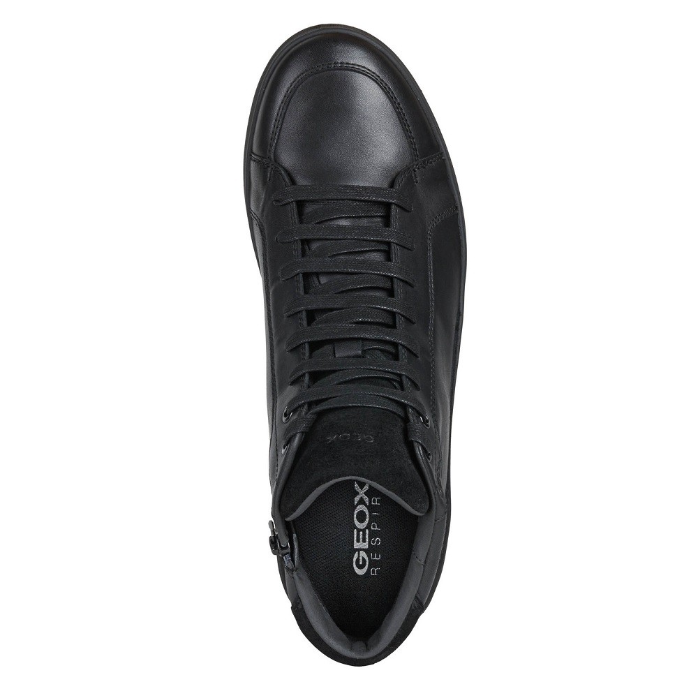 GEOX</br>Ανδρικά Μποτάκια Μαύρο Δέρμα ARIAM B U165QB 00043 C9999 Geox