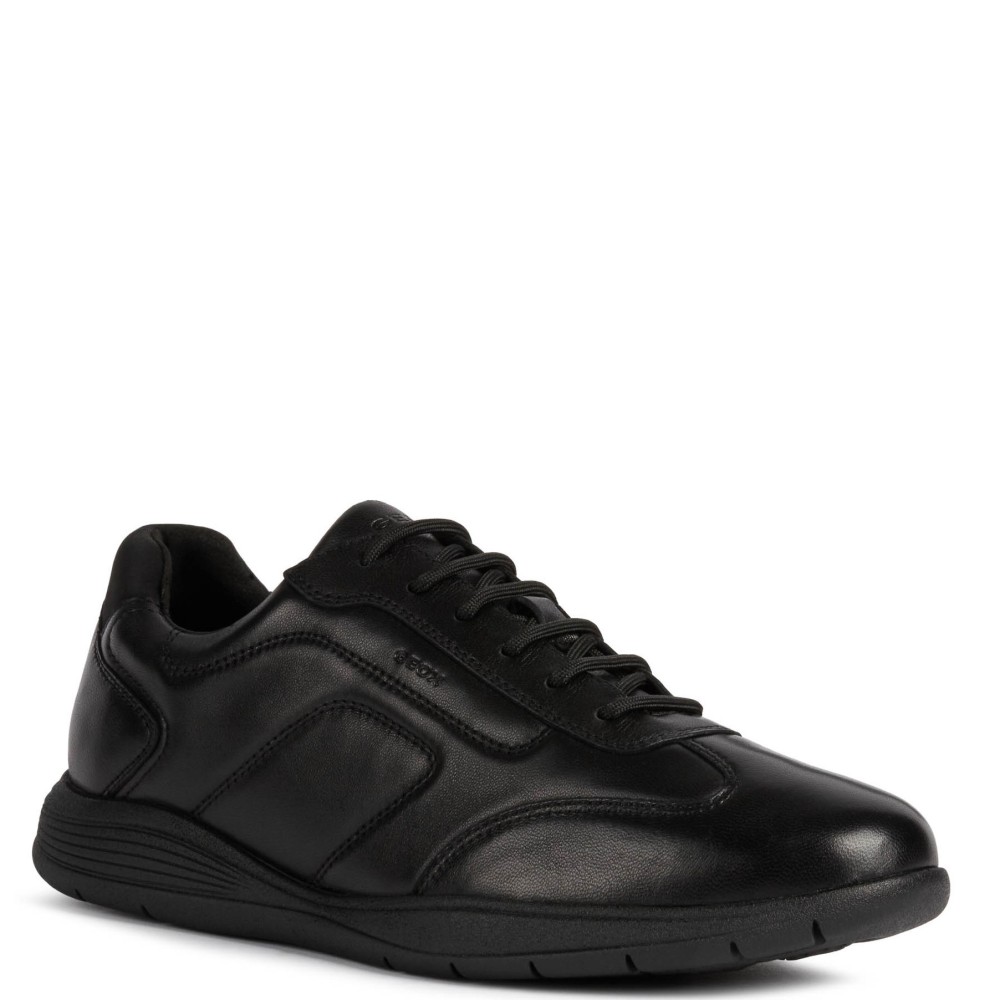 GEOX</br>Ανδρικά Sneakers Μαύρο Δέρμα SPHERICA EC2 U16BXC 000LM C9999 Geox GEOX</br>Ανδρικά Sneakers Μαύρο Δέρμα SPHERICA EC2 U16BXC 000LM C9999 Geox