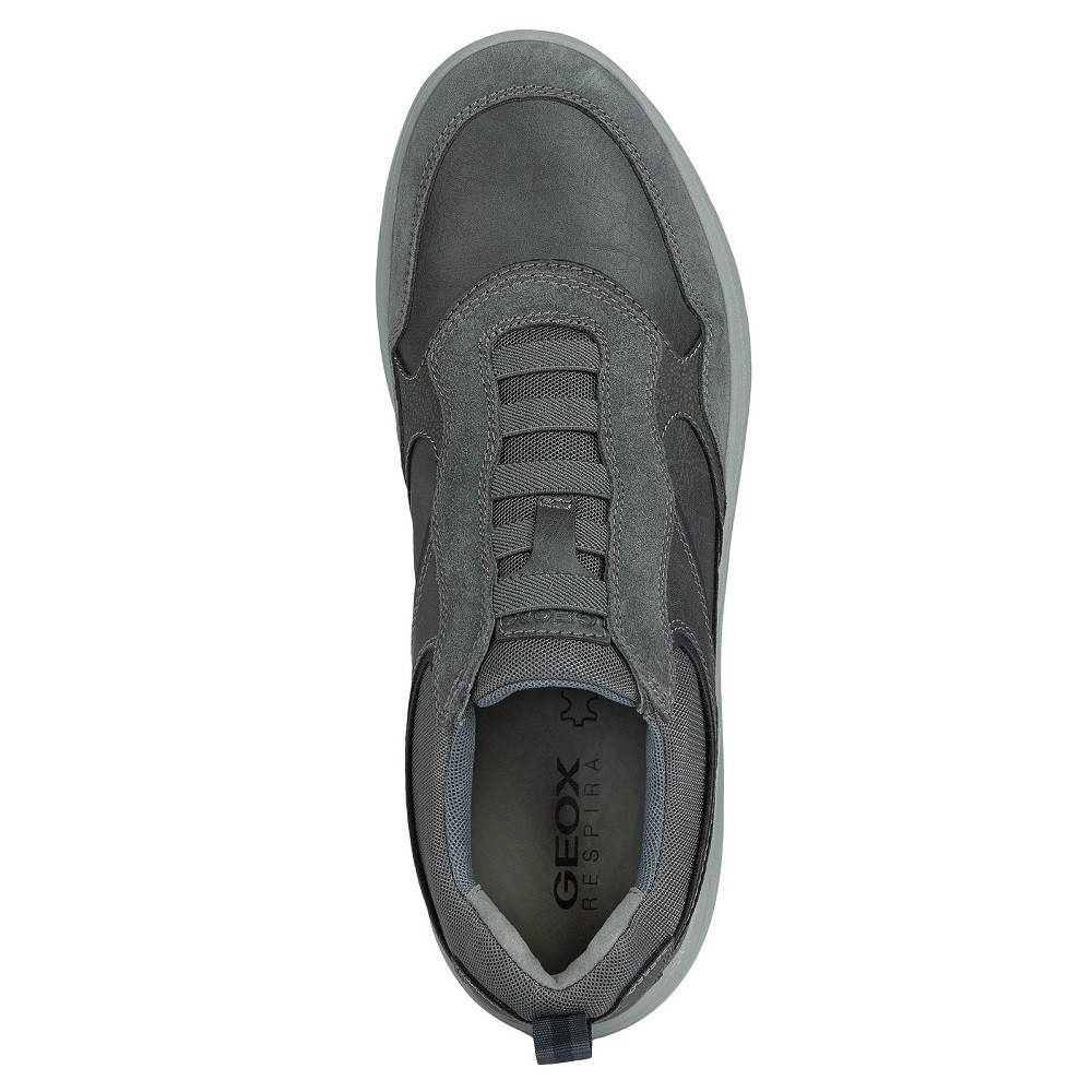 GEOX</br>Ανδρικά Sneakers Γκρι Δέρμα PORTELLO B U26E1B 0PT22 C9004 Geox GEOX</br>Ανδρικά Sneakers Γκρι Δέρμα PORTELLO B U26E1B 0PT22 C9004 Geox