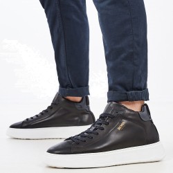 Ανδρικά Μποτάκια Μαύρο Δέρμα U323 BURN Boss