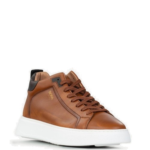 Ανδρικά Μποτάκια Κονιάκ Δέρμα U323 BURN Boss Ανδρικά Μποτάκια Κονιάκ Δέρμα U323 BURN Boss