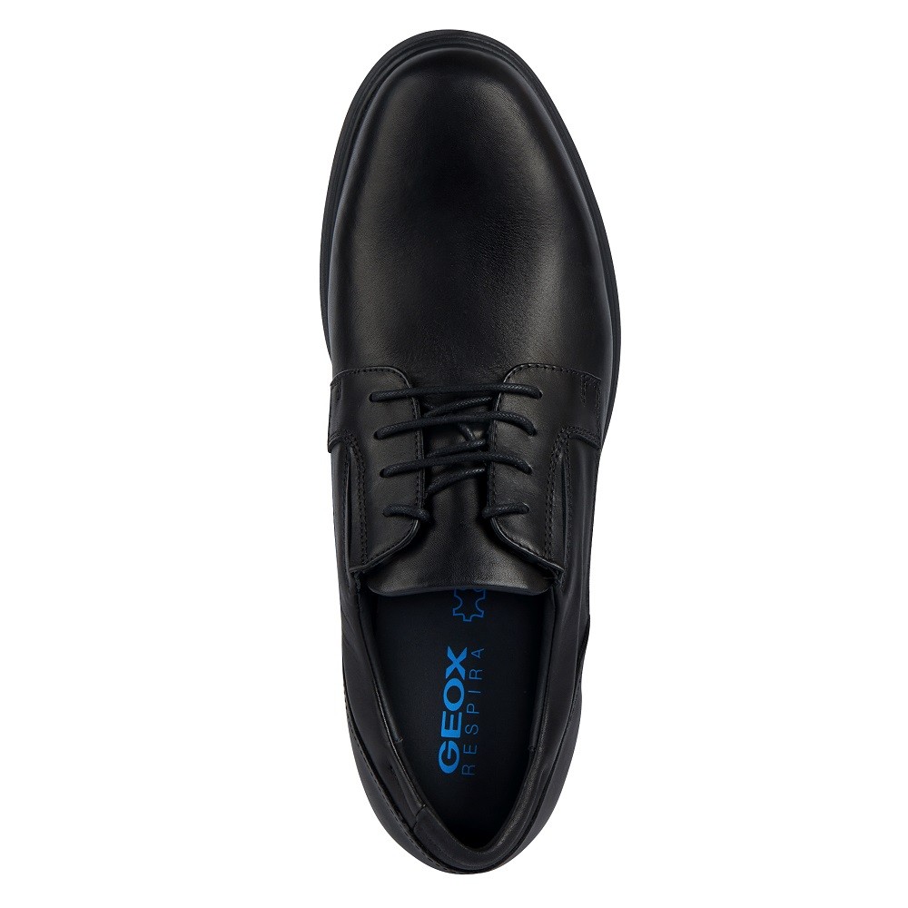 GEOX</br>Ανδρικά Δετά Παπούτσια Μαύρο Δέρμα SPHERICA EC11 A U35EFA 00043 C9999 Geox GEOX</br>Ανδρικά Δετά Παπούτσια Μαύρο Δέρμα SPHERICA EC11 A U35EFA 00043 C9999 Geox