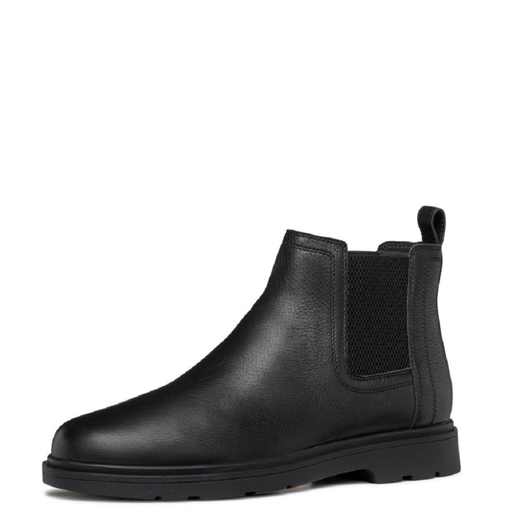 GEOX</br>Ανδρικά Μποτάκια Μαύρο Δέρμα SPHERICA EC1 C U36D1C 00046 C9997 Geox