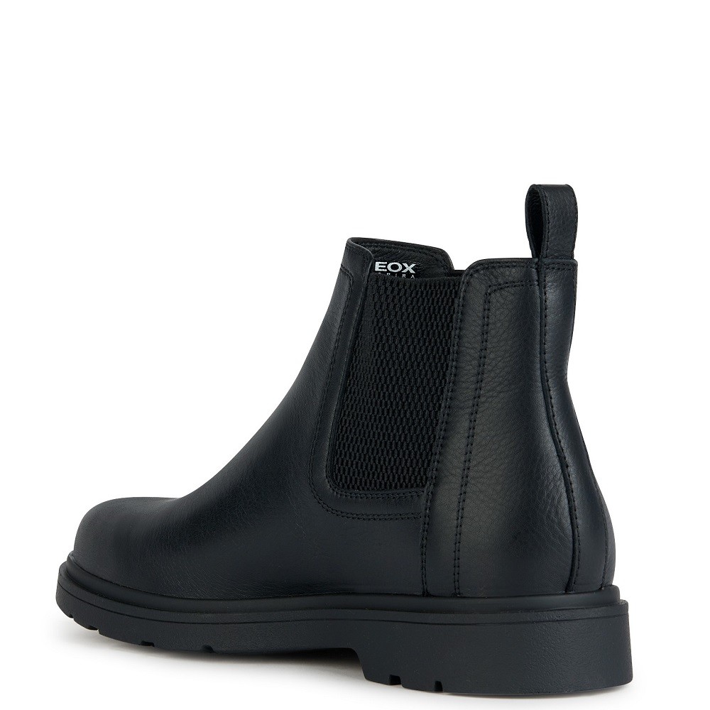 GEOX</br>Ανδρικά Μποτάκια Μαύρο Δέρμα SPHERICA EC1 C U36D1C 00046 C9999 Geox