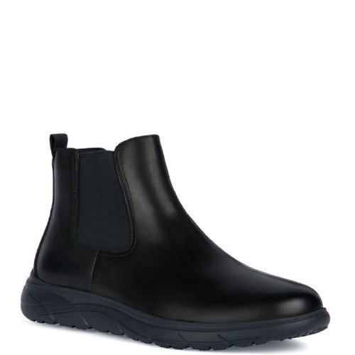 Ανδρικά Μποτάκια Μαύρο Δέρμα PORTELLO A U36E1A 00043 C9999 Geox