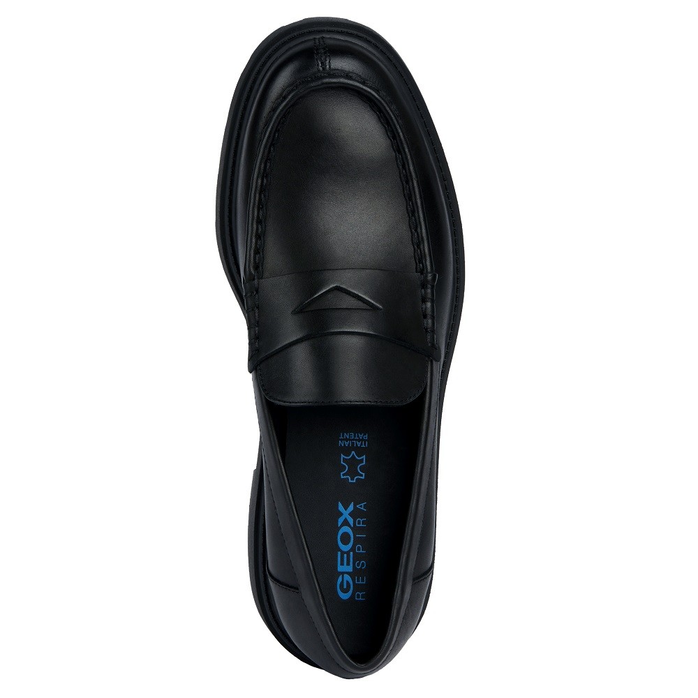 GEOX</br>Ανδρικά Μοκασίνια Μαύρο Δέρμα SPERICA EC7 B U36FRB 00043 C9999 Geox GEOX</br>Ανδρικά Μοκασίνια Μαύρο Δέρμα SPERICA EC7 B U36FRB 00043 C9999 Geox