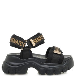 Γυναικεία Flatform Μαύρο Χρυσό DMD-240629-2 Renato Garini
