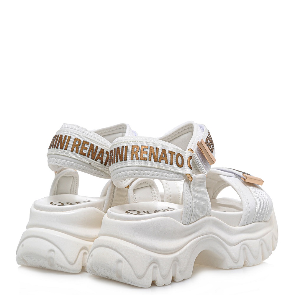 RENATO GARINI</br>Γυναικεία Flatform Λευκό Πλατίνα DMD-240629-2 Renato Garini RENATO GARINI</br>Γυναικεία Flatform Λευκό Πλατίνα DMD-240629-2 Renato Garini