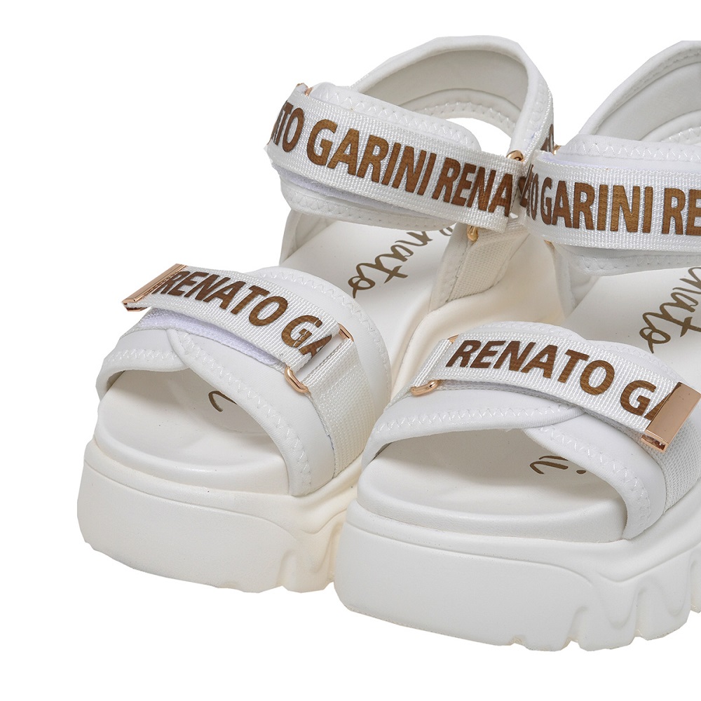 RENATO GARINI</br>Γυναικεία Flatform Λευκό Πλατίνα DMD-240629-2 Renato Garini RENATO GARINI</br>Γυναικεία Flatform Λευκό Πλατίνα DMD-240629-2 Renato Garini