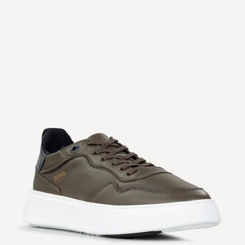 Ανδρικά Sneakers Χακί Δέρμα U430 GOMATTO Boss