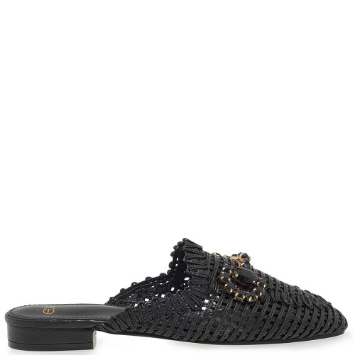 Γυναικεία Mules Μαύρο 23008-A1 Exe Γυναικεία Mules Μαύρο 23008-A1 Exe