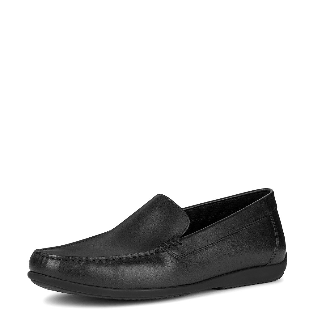 GEOX</br>Ανδρικά Μοκασίνια Μαύρο Δέρμα ASCANIO B U450WB 00043 C9999 Geox GEOX</br>Ανδρικά Μοκασίνια Μαύρο Δέρμα ASCANIO B U450WB 00043 C9999 Geox