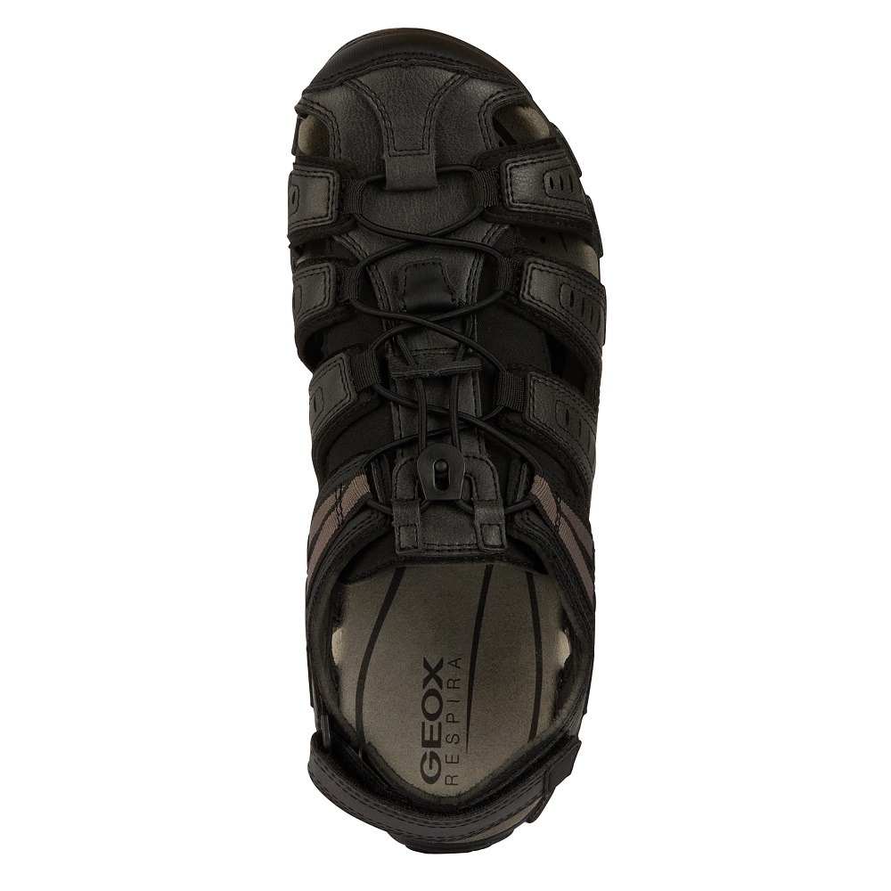 GEOX</br>Geox S.STRADA C U4524C 000ME C9999 Ανδρικά Πέδιλα/Παπουτσοπέδιλα Μαύρο