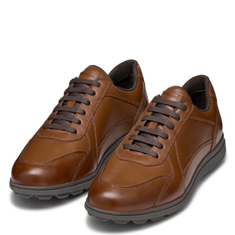 GEOX</br>Ανδρικά Sneakers Ταμπά Δέρμα SPHERICA EC12 A U45GRA 00043 C6001 Geox GEOX</br>Ανδρικά Sneakers Ταμπά Δέρμα SPHERICA EC12 A U45GRA 00043 C6001 Geox