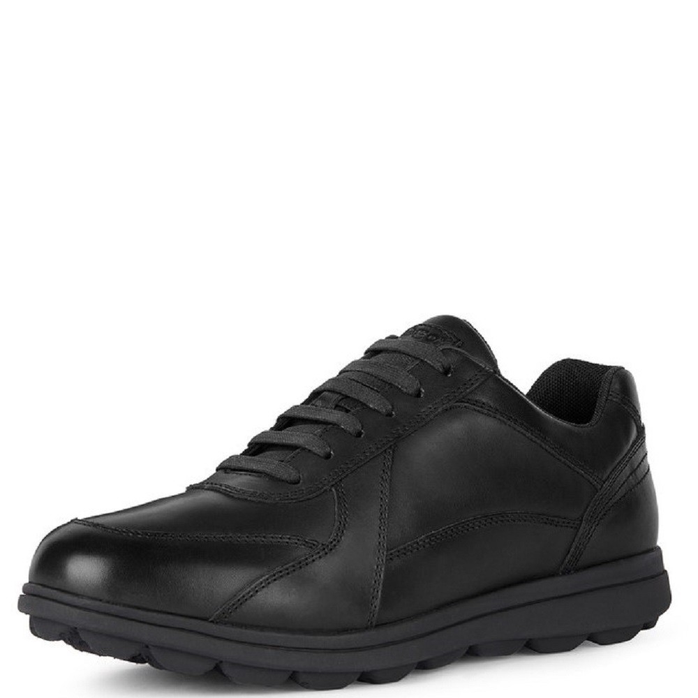 GEOX</br>Ανδρικά Sneakers Μαύρο Δέρμα SPHERICA EC12 A U45GRA 00043 C9999 Geox GEOX</br>Ανδρικά Sneakers Μαύρο Δέρμα SPHERICA EC12 A U45GRA 00043 C9999 Geox
