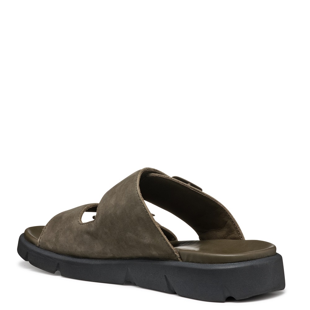 GEOX</br>Ανδρικές Παντόφλες Χακί Δέρμα Nubuck XAND 2S A U46BGA 00032 C3009 Geox GEOX</br>Ανδρικές Παντόφλες Χακί Δέρμα Nubuck XAND 2S A U46BGA 00032 C3009 Geox