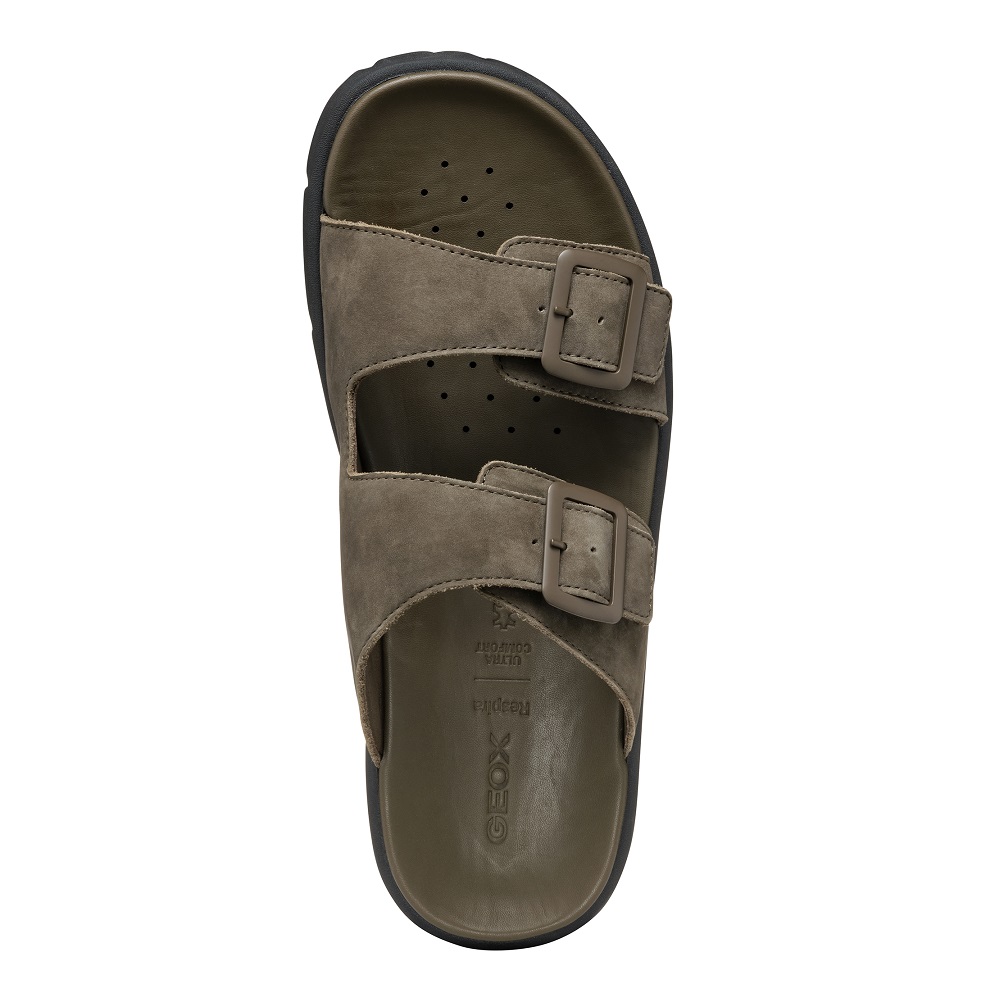 GEOX</br>Ανδρικές Παντόφλες Χακί Δέρμα Nubuck XAND 2S A U46BGA 00032 C3009 Geox GEOX</br>Ανδρικές Παντόφλες Χακί Δέρμα Nubuck XAND 2S A U46BGA 00032 C3009 Geox