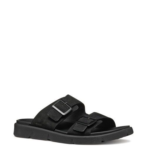 Ανδρικές Παντόφλες Μαύρο Δέρμα Nubuck XAND 2S A U46BGA 00032 C9999 Geox Ανδρικές Παντόφλες Μαύρο Δέρμα Nubuck XAND 2S A U46BGA 00032 C9999 Geox