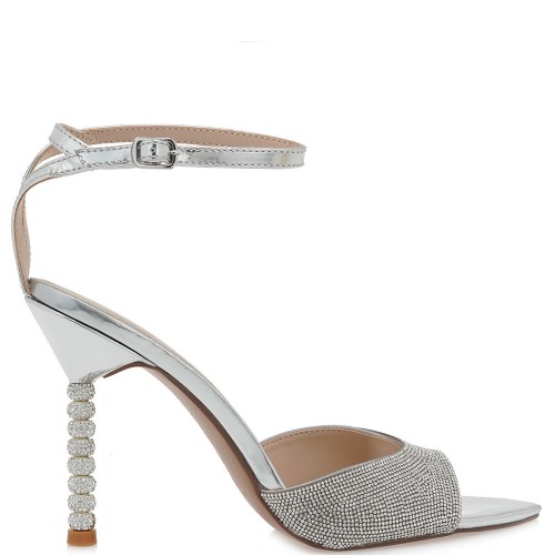 Γυναικεία Πέδιλα Ασημί Καθρέφτης Στρας AB JOY-625 Alessandra Bruni Γυναικεία Πέδιλα Ασημί Καθρέφτης Στρας AB JOY-625 Alessandra Bruni