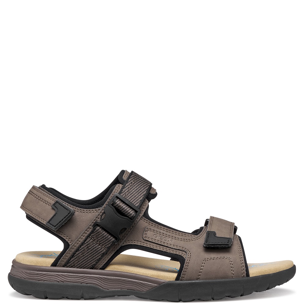 GEOX</br>Geox SPHERICA EC5 B U55ELB 000EK C1381 Ανδρικά Πέδιλα Γκρι/Μαύρο GEOX</br>Geox SPHERICA EC5 B U55ELB 000EK C1381 Ανδρικά Πέδιλα Γκρι/Μαύρο