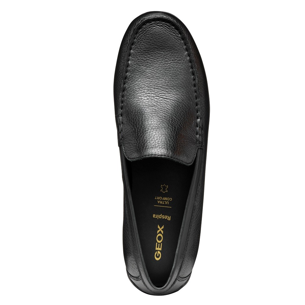 GEOX</br>Ανδρικά Μοκασίνια Μαύρο Δέρμα SPHERICA EC16 A U55HYA 00046 C9999 Geox GEOX</br>Ανδρικά Μοκασίνια Μαύρο Δέρμα SPHERICA EC16 A U55HYA 00046 C9999 Geox